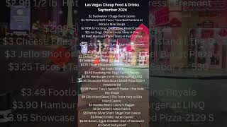 Las Vegas Cheap Food amp Drinks September 2024 [upl. by Heidi]