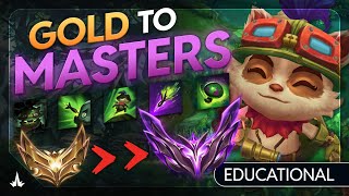 Educational GOLD to MASTERS TEEMO JUNGLE GUIDE  Patch 1421s Rising Underdog [upl. by Wilson]