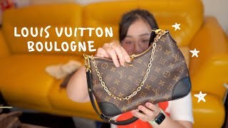 Louis Vuitton Boulogne Monogram M45831 手袋  2021  购物分享  送给妈妈的礼物  ALOHAJEANNE [upl. by Nnaylime]