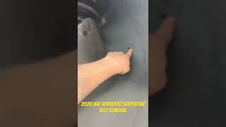 Kia Sorrento serpentine belt removal the easy way ￼ [upl. by Aimet]