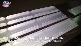 Fire Damper Frame Production Line [upl. by Nairda849]