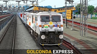 17201 Golconda Express  Train Simulator  Indian Train  Rail Road Games [upl. by Holofernes620]