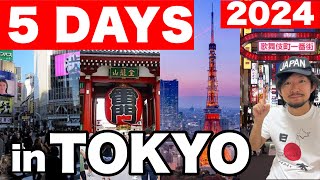 How to Spend 5 Days in TOKYO  Japan Travel Itinerary  Travel Update 2024  For First Timers [upl. by Jaymie]