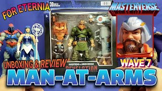 UNBOXING MASTERVERSE ManatArms 20 Wave 7 Revelation Deluxe Masters of the Universe Figure Review [upl. by Inobe]