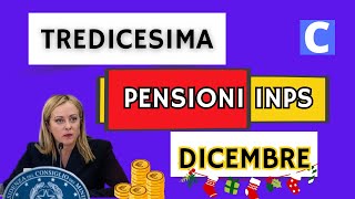 TREDICESIMA PENSIONI INPS DICEMBRE 2023 Bonus e Aumenti [upl. by Annodam]