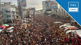 Quiapo Church records over 6 million devotees at Nazarene feast  INQToday [upl. by Irtimd]