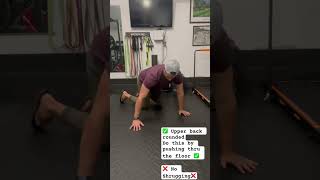 Quadruped Shoulder Taps  Serratus Focus [upl. by Solracesoj]