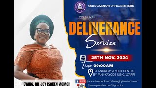 MONDAY DELIVERANCE SERVICE II WITH EVANG DR JOY ISOKEN MOMOH II 25112024 [upl. by Theresita]