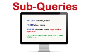 SQL Subqueries  Subqueries in SQL with examples [upl. by Alliuqa834]