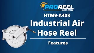 ProReel Industrial Dual Arm Air Hose Reel  50ft Hose  Alert HTM9A40K  Features [upl. by Gaskin]