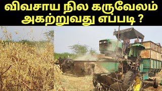 விவசாய நில கருவேல மரம் நீக்குவது எப்படி  juliflora harvester powder machineVerukku neer [upl. by Amahcen]