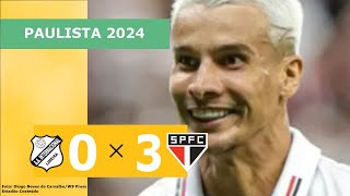 INTER DE LIMEIRA 0 X 3 SÃO PAULO  CAMPEONATO PAULISTA 2024 VEJA OS GOLS [upl. by Novikoff]