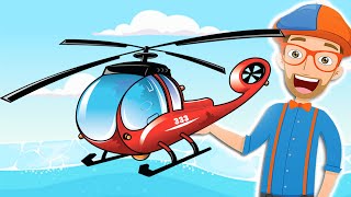 Aprende con Blippi Helicoptero [upl. by Hassadah]