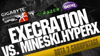 Execration vs MineskiHyperX Groupstage GMPGL 53 Dota 2 [upl. by Ledniahs]