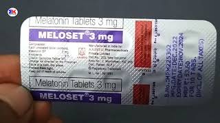 Meloset 3mg Tablet  Melatonin Tablet  Meloset 3 Tablet Uses Benefits Dosage Review in Hindi [upl. by Elamor]