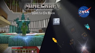 I went to the Moon in Minecraft [upl. by Wilkison]