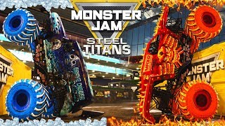 Monster Jam Steel Titans Freestyle Backflip Championship  Monster Jam Fire and Ice [upl. by Aiotal993]