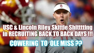 Lincoln Riley amp USC LOSE BACK TO BACK 5 STARS  USC COWARDS OUT of Ole Miss Game [upl. by Adekan696]