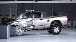 2002 Dodge Ram 1500 moderate overlap IIHS crash test [upl. by Giesser]