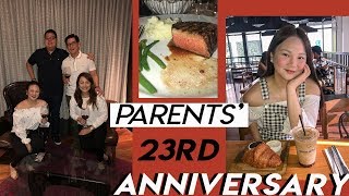 VLOG  13 LASH LIFT  PARENTS ANNIVERSARY  ASHLEY SANDRINE [upl. by Yslek]