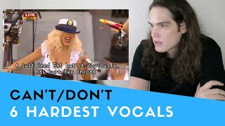 Voice Teacher Reacts to 6 HARDEST Vocals Singers CANTDONT Sing ANYMORE [upl. by Holcomb766]