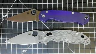 Spyderco PM2 vs Manix2 S110V vs Maxamet [upl. by Ihpen]