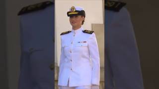 Princess Leonor Rocks Her Navy Uniform leonor princessleonor leonordeborbón navalacademy [upl. by Hnacogn]