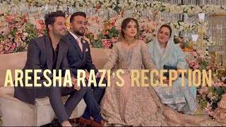 Areesha razi’s reception 😍  MA SHA ALLAH pretty couple 🤍 [upl. by Ssilem]