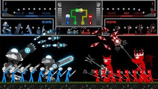 Stickman Tournament  War of Tribes Fast Mode  Marble amp Ragdoll battle [upl. by Nalloh378]