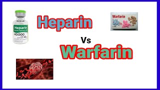 Heparin vs warfarin  Anticoagulant  anaesthesiawithbabar2576 [upl. by Burkhardt672]