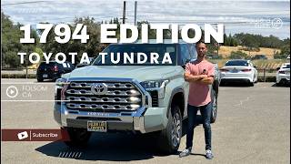 Why to buy the 2024 TOYOTA TUNDRA 1794 EDITION [upl. by Hpesoy]