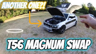 I BOUGHT AN ENTIRE CAR JUST FOR THE TRANSMISSION T56 MAGNUM SWAPPING MY 600HP 2JZGTE IS300 EP7 [upl. by Eiuqram640]