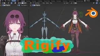 HOW to Rig BLENDER character Kafka [upl. by Ahsilla]