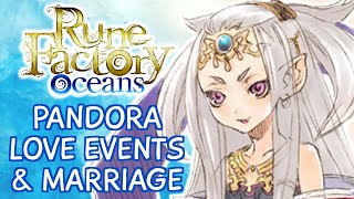 Rune Factory Tides of Destiny  Pandora Love amp Marriage Compilation [upl. by Annaira242]