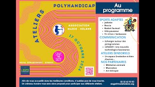 Ateliers  Journée autour du polyhandicap  17 octobre 2024 [upl. by Aifas]