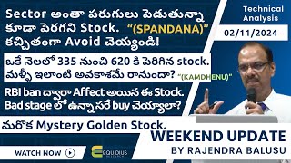 Weekend update by Rajendra Balusu  Four stocks review  Technical analysis [upl. by Nuawaj624]