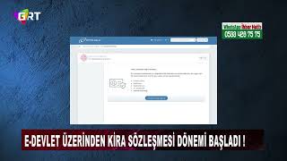 E DEVLET Üzerinden Kira Sözleşmesi Dönemi Başladı [upl. by Williamsen]