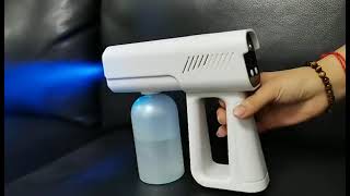 Nano Atomization Sanitizer Disinfection Mist Sprayer Gun Interior Cleaning Machine Heavy Fog Devices [upl. by Earla987]