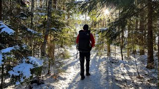 Winter Hiking In Sweden Eksjö  Ingatorp🇸🇪☃️ [upl. by Germain650]