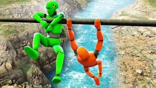 GTA 5 Crash Test Dummy • Crazy Water Ragdolling and Jumps [upl. by Airdnaxela]