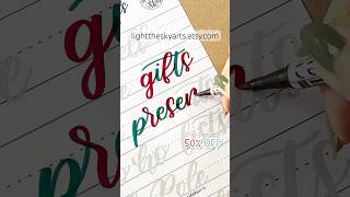 350 ChristmasWinter words lettering practice worksheets calligraphy handwriting handlettering [upl. by Cline]