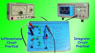 RC Differentiator and Integrator Circuit Practical [upl. by Introk55]