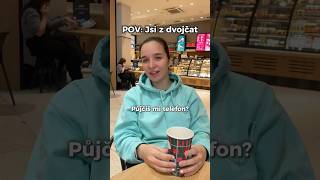 Dvojčata a FACE ID  SKETCH anetterucker foryou funny twins joke viralvideo [upl. by Flanders428]