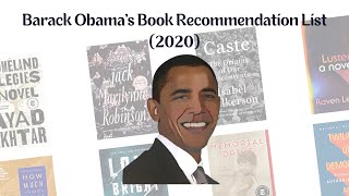 Barack Obamas Book Recommendation List 2020 [upl. by Valley269]