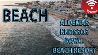 Beach at Aldemar Knossos Royal Beach Resort Crete Greece [upl. by Knah133]