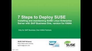 Installing and configuring SUSE Linux for SAP HANA Part2 [upl. by Airalav]