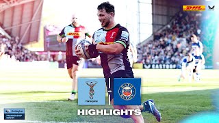 Premiership Highlights A tale of two halves as Harlequins overcome strong Bath side at sunny Stoop [upl. by Damle874]