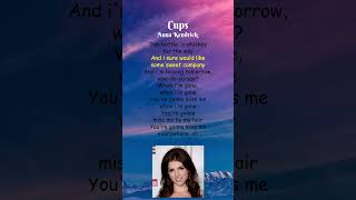 Anna Kendrick  Cups Lyrics shorts [upl. by Elocaj]