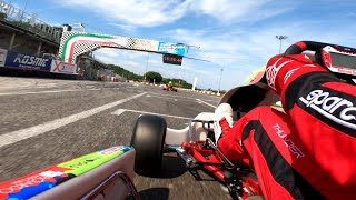 Friday practice onboard  Easykart 125 at South Garda Karting [upl. by Ykcub531]