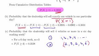 Poisson Distribution Worked Example Using Tables [upl. by Nola]